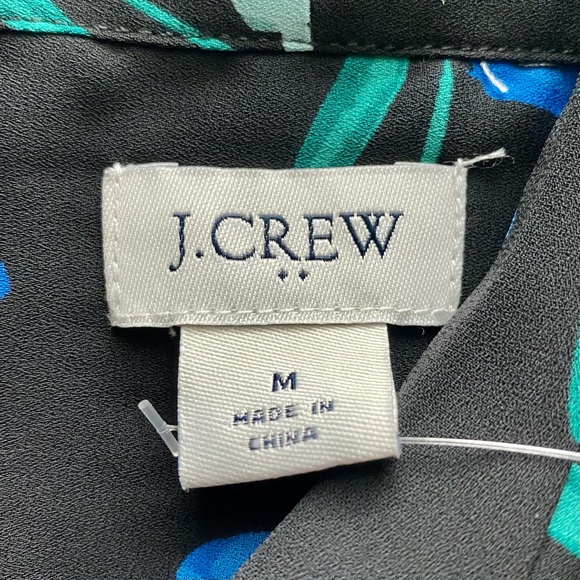 NWT J Crew Long Sleeve Floral Bow Top - Picture 9 of 15